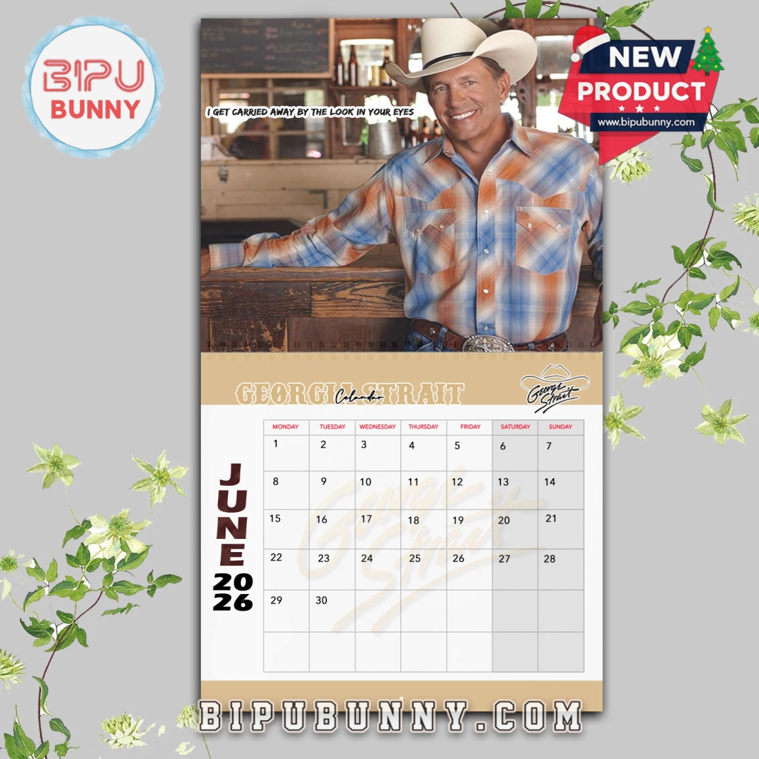 George Strait Wall Hanging Calendar 2026 George Strait Wall Hanging Calendar 2026