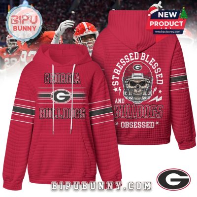 Georgia Bulldogs NCAA Obsessed Waffle Hoodie