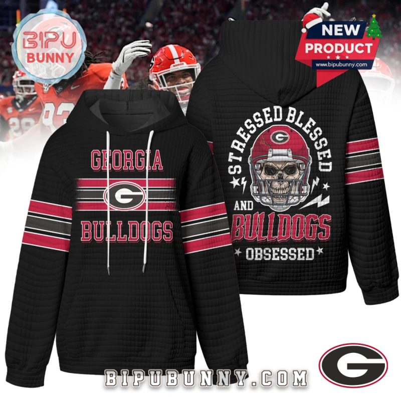 Georgia Bulldogs NCAA Obsessed Waffle Hoodie