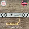 Top view of Georgia Tech bracelet on wood with personal engraving area!