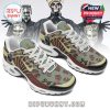 Green and red Ghost sneakers with mask print, band cross on tongue, and signature maroon side design!