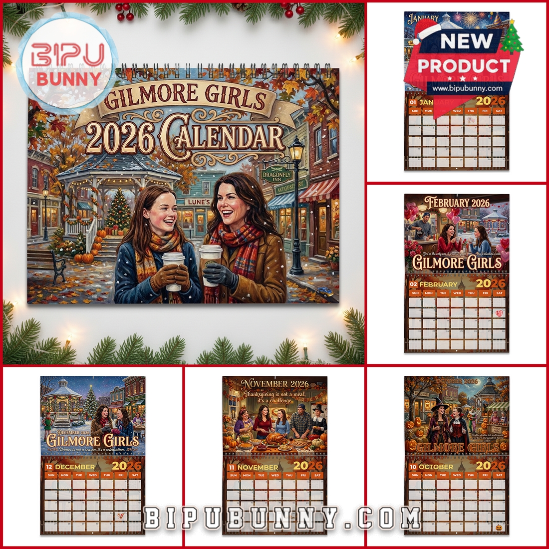 Gilmore Girls Wall Calendar 2026 Gilmore Girls Wall Calendar 2026