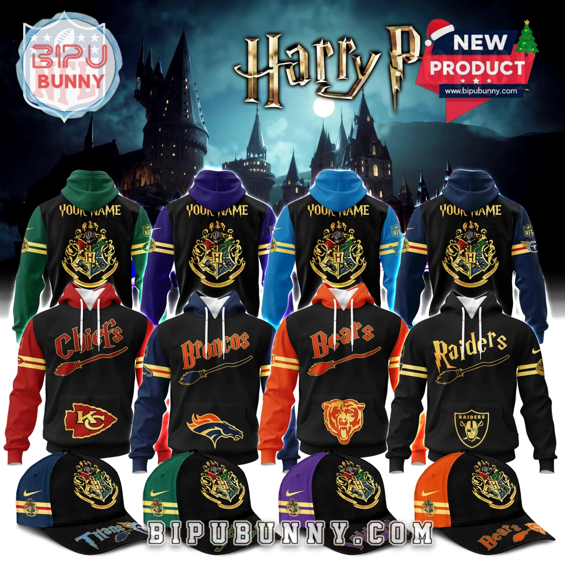 Harry Potter Hogwarts Logo Football All Teams Hoodie And Cap Harry Potter Hogwarts Logo Football All Teams Hoodie And Cap