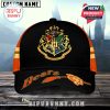 Chicago Bears and Hogwarts crossover cap with orange highlights, broomstick illustration, and Hogwarts crest on the front.