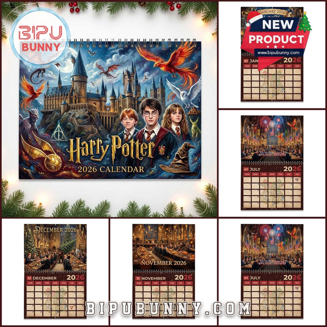 Harry Potter Wall Calendar 2026 Harry Potter Wall Calendar 2026