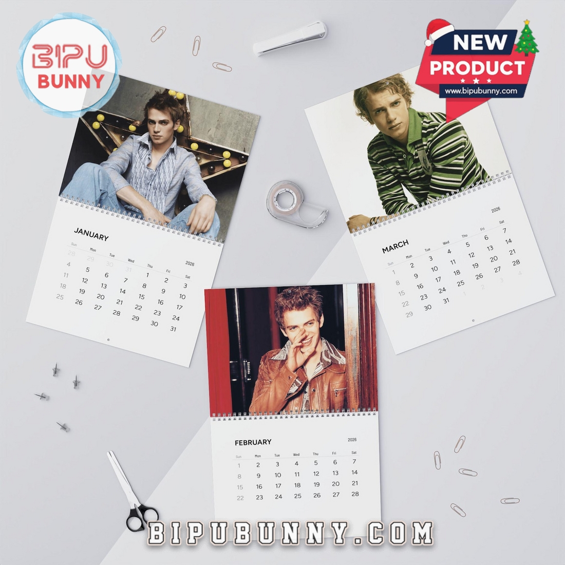 Hayden Christensen Wall Calendar 2026 Hayden Christensen Wall Calendar 2026