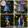 Buffalo Bills 65th Anniversary bell ornament and Highmark Stadium farewell season ornament for fans to celebrate team milestones.