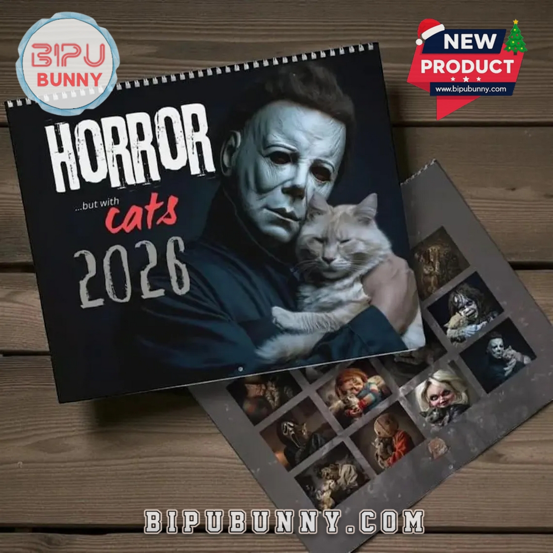Horror Cats Wall Calendar 2026 Horror Cats Wall Calendar 2026