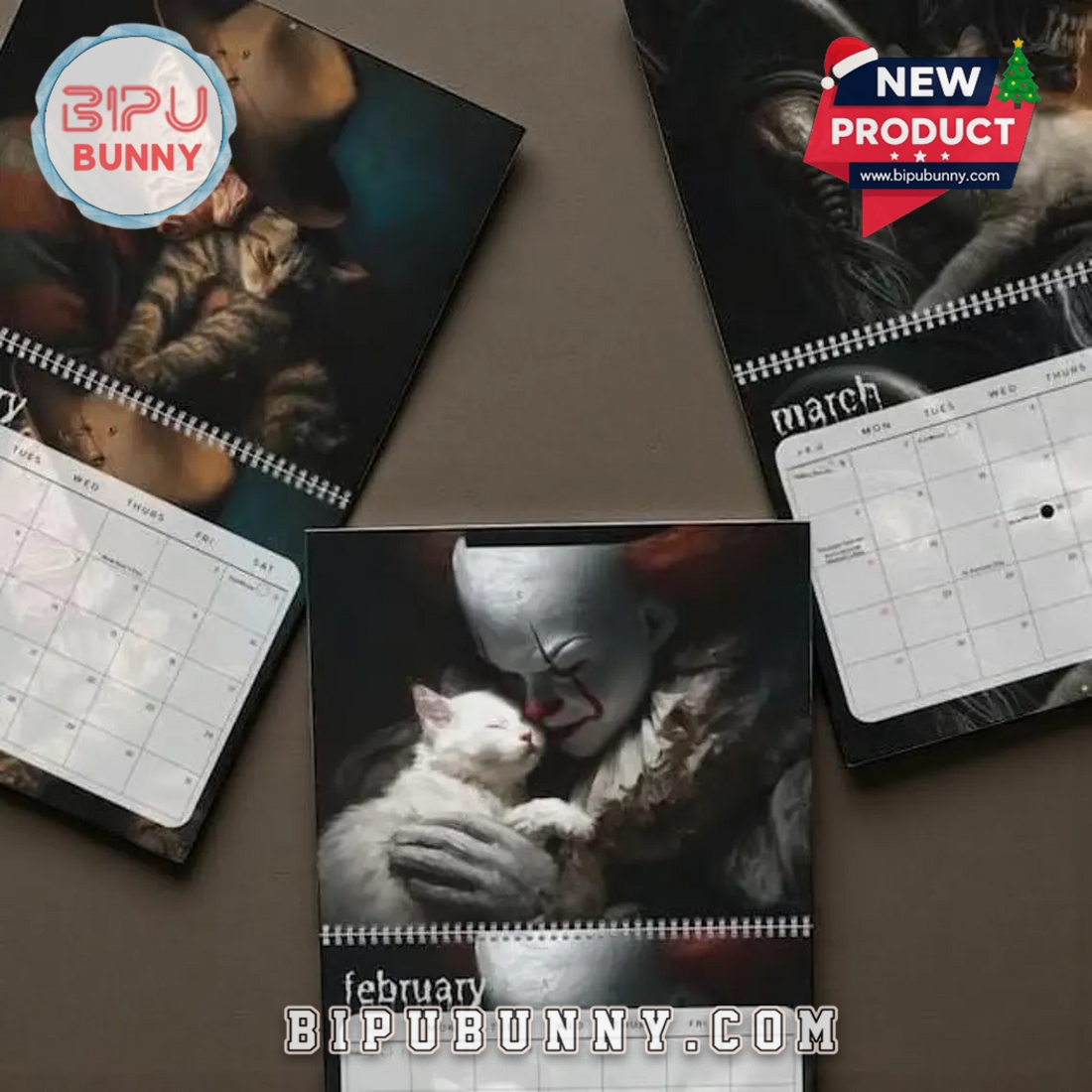 Horror Cats Wall Calendar 2026 Horror Cats Wall Calendar 2026
