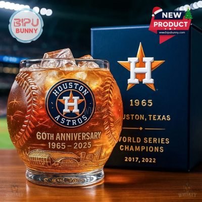 Houston Astros 60th Anniversary Whiskey Glass