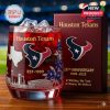 Houston Texans Whiskey Glass with team logo, Texas outline, and bluebonnets!