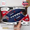Boxed Texans Christmas sneakers with red and blue color theme and team holiday art!