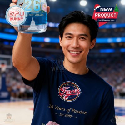 Indiana Fever 26th Anniversary Whiskey Glass