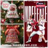 Collage of Indiana Hoosiers championship ornaments and celebratory undefeated athletes!