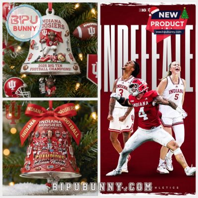 Indiana Hoosiers Big Ten Champions Bell Ornament