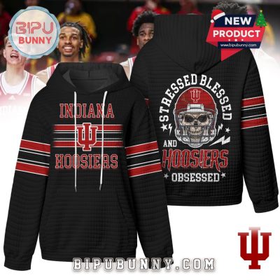 Indiana Hoosiers NCAA Obsessed Waffle Hoodie