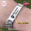 On-wrist view of Indiana Hoosiers bracelet with engraved logo and your name!