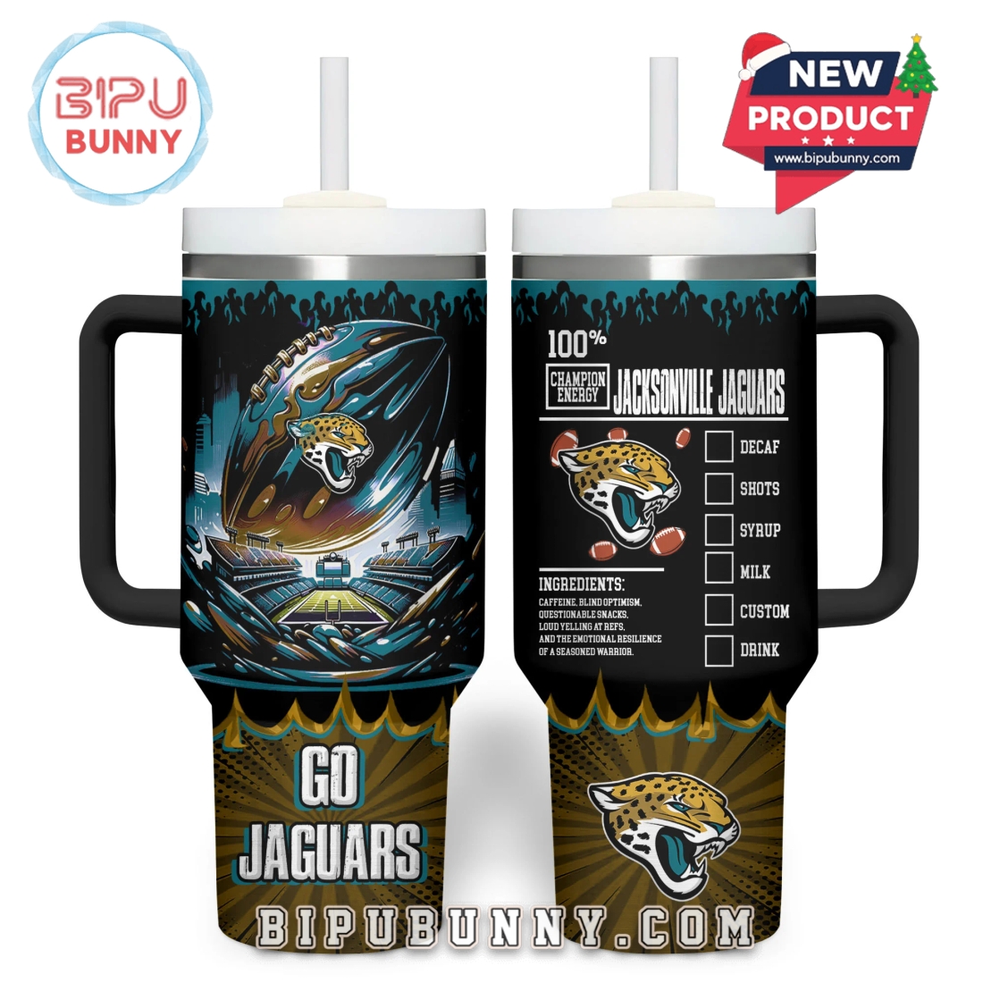 Jacksonville Jaguars NFL Champion Energy Tumbler 40oz Jacksonville Jaguars NFL Champion Energy Tumbler 40oz