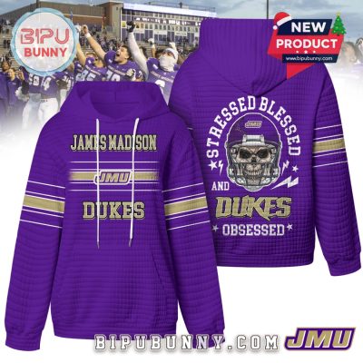James Madison Dukes NCAA Obsessed Waffle Hoodie