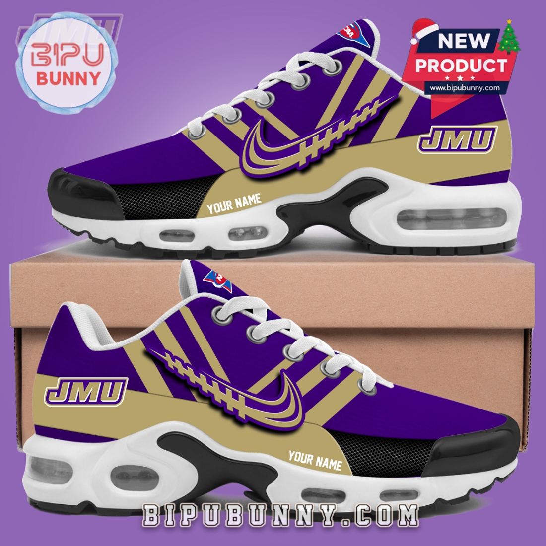 James Madison Dukes Personalized Air Max Plus Sneakers James Madison Dukes Personalized Air Max Plus Sneakers