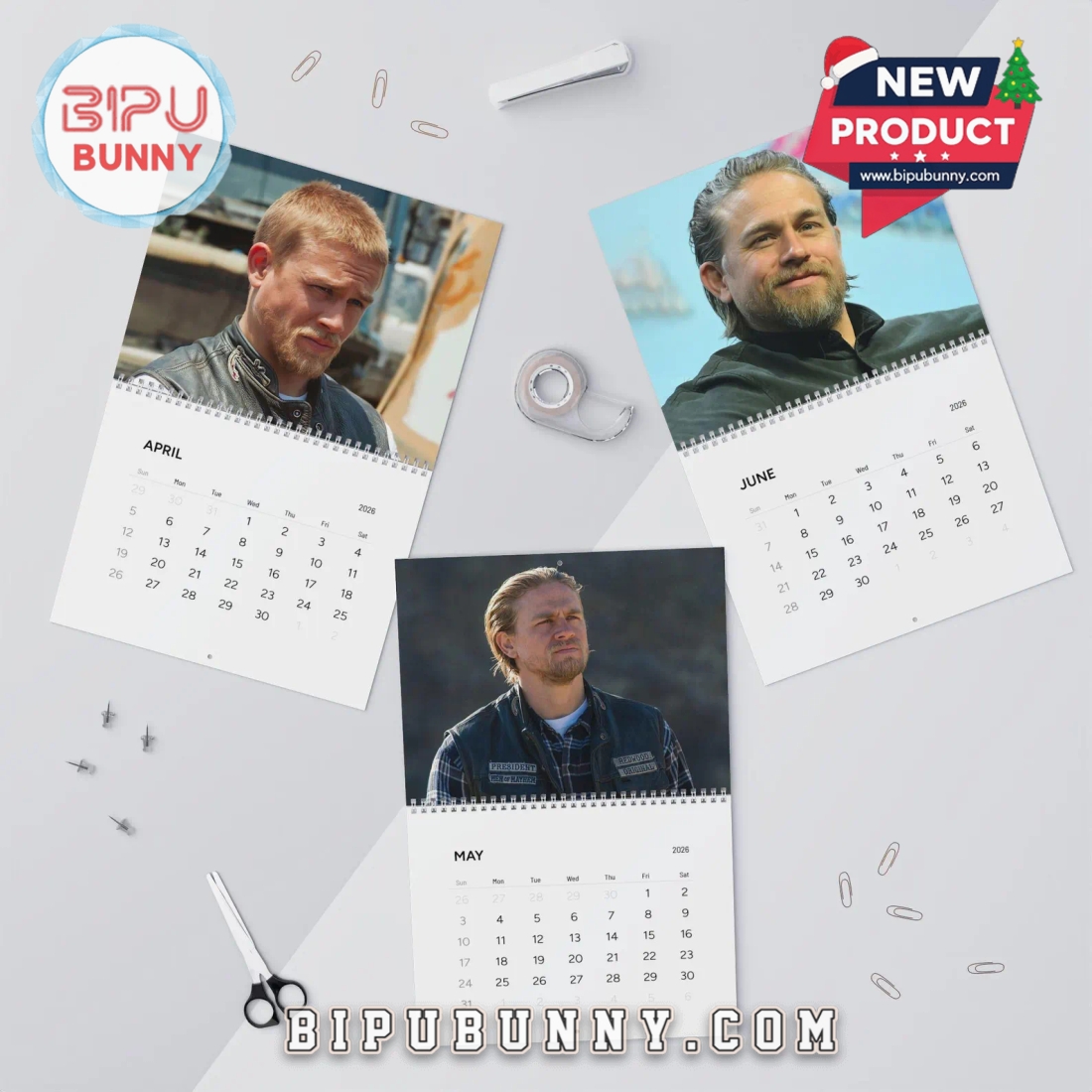 Jax Teller Wall Calendar 2026 Jax Teller Wall Calendar 2026