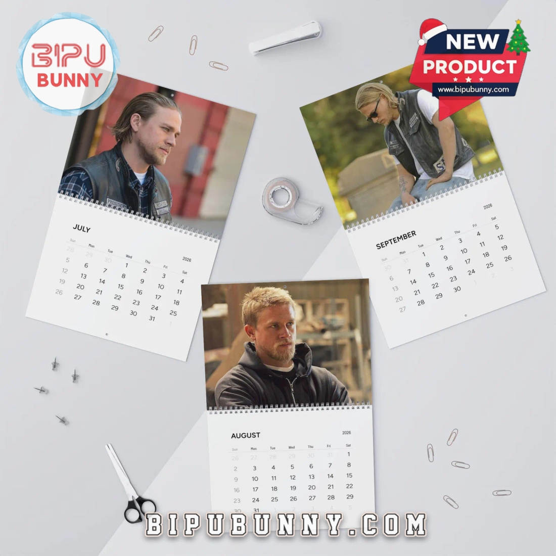 Jax Teller Wall Calendar 2026 Jax Teller Wall Calendar 2026