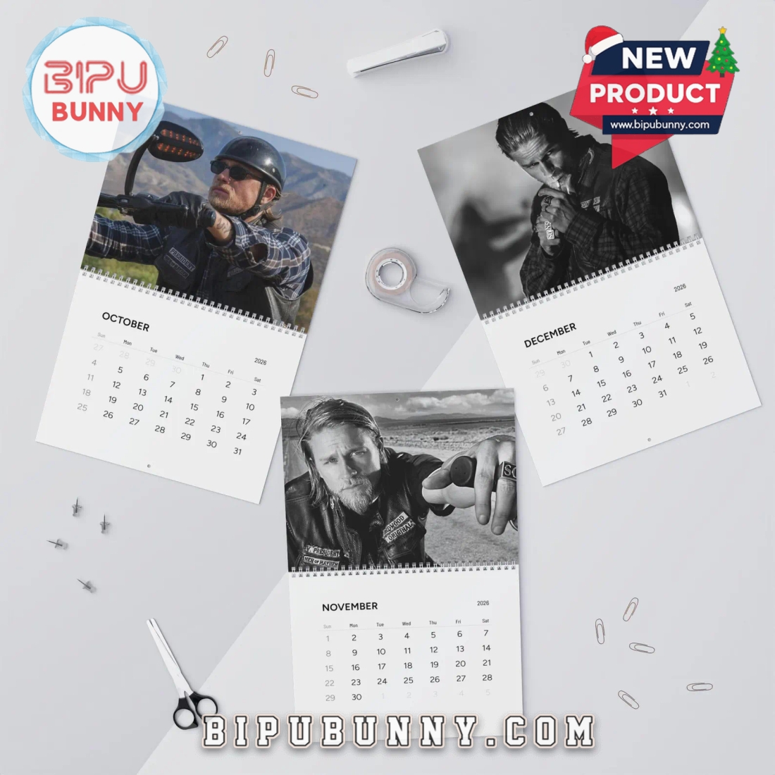 Jax Teller Wall Calendar 2026 Jax Teller Wall Calendar 2026