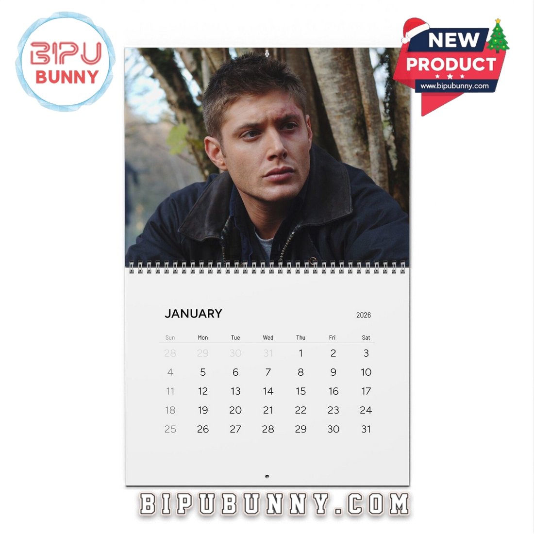 Jensen Ackles Wall Calendar 2026 Jensen Ackles Wall Calendar 2026