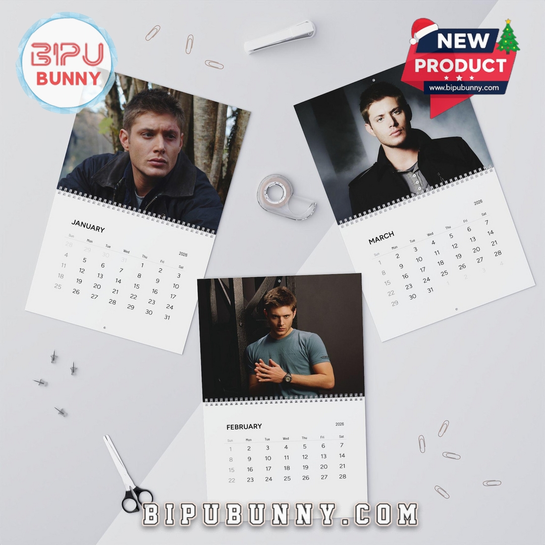 Jensen Ackles Wall Calendar 2026 Jensen Ackles Wall Calendar 2026