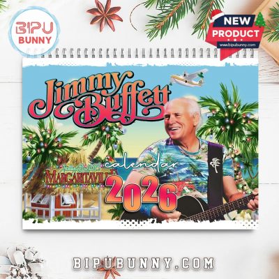 Jimmy Buffett Wall Hanging Calendar 2026