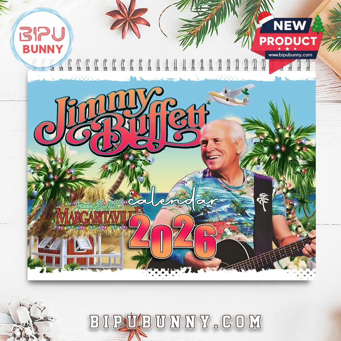 Jimmy Buffett Wall Hanging Calendar 2026 Jimmy Buffett Wall Hanging Calendar 2026
