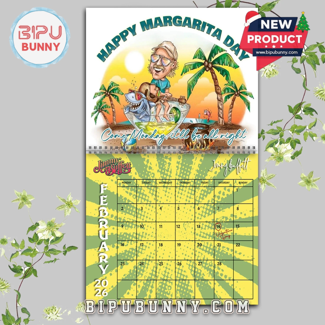 Jimmy Buffett Wall Hanging Calendar 2026 Jimmy Buffett Wall Hanging Calendar 2026