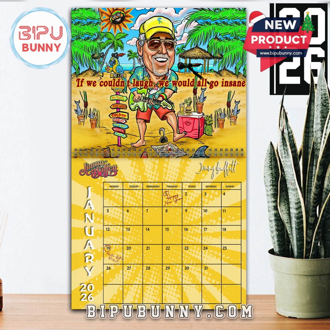 Jimmy Buffett Wall Hanging Calendar 2026 Jimmy Buffett Wall Hanging Calendar 2026