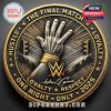 Gold and black commemorative coin celebrating John Cena's final WWE appearance in 2025. Includes 
