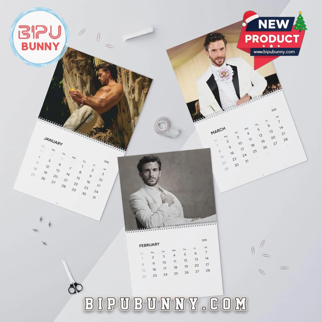 Jonathan Bailey 2026 Wall Calendar Jonathan Bailey 2026 Wall Calendar