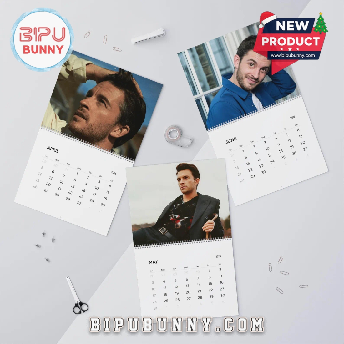 Jonathan Bailey 2026 Wall Calendar Jonathan Bailey 2026 Wall Calendar