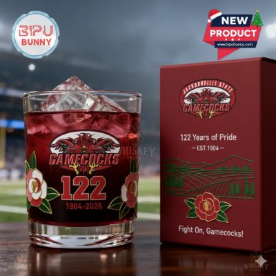 JSU Gamecocks 122nd Anniversary Whiskey Glass