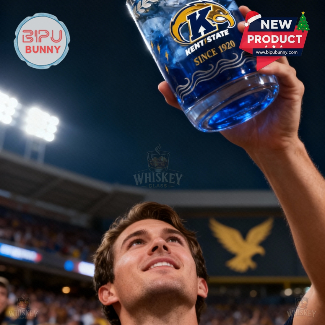 Kent State Golden Flashes Whiskey Glass Kent State Golden Flashes Whiskey Glass