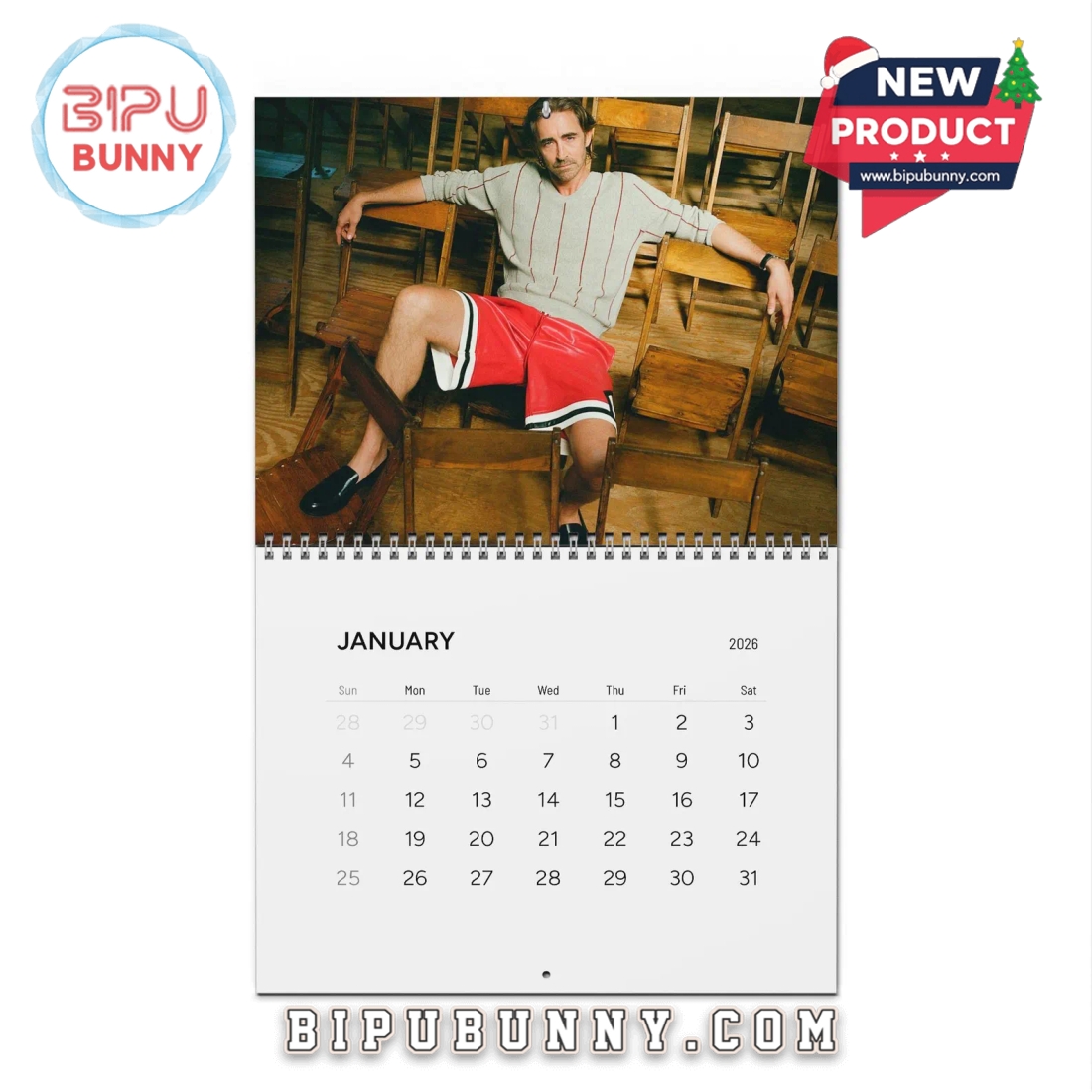 Lee Pace Wall Calendar 2026 Lee Pace Wall Calendar 2026