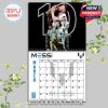 March 2026 calendar, number 10 theme, Messi trophy celebrations, black background, GOAT highlight!