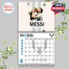August 2026 calendar page showing Lionel Messi’s proud World Cup celebration in a clean, simple layout that highlights victory and national pride!