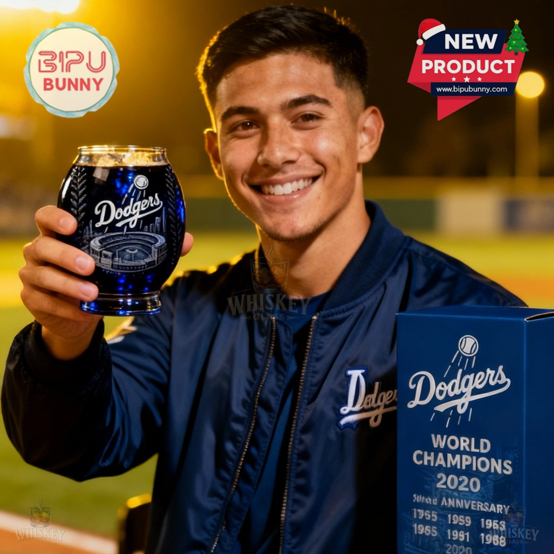 Los Angeles Dodgers World Champions Whiskey Glass Los Angeles Dodgers World Champions Whiskey Glass