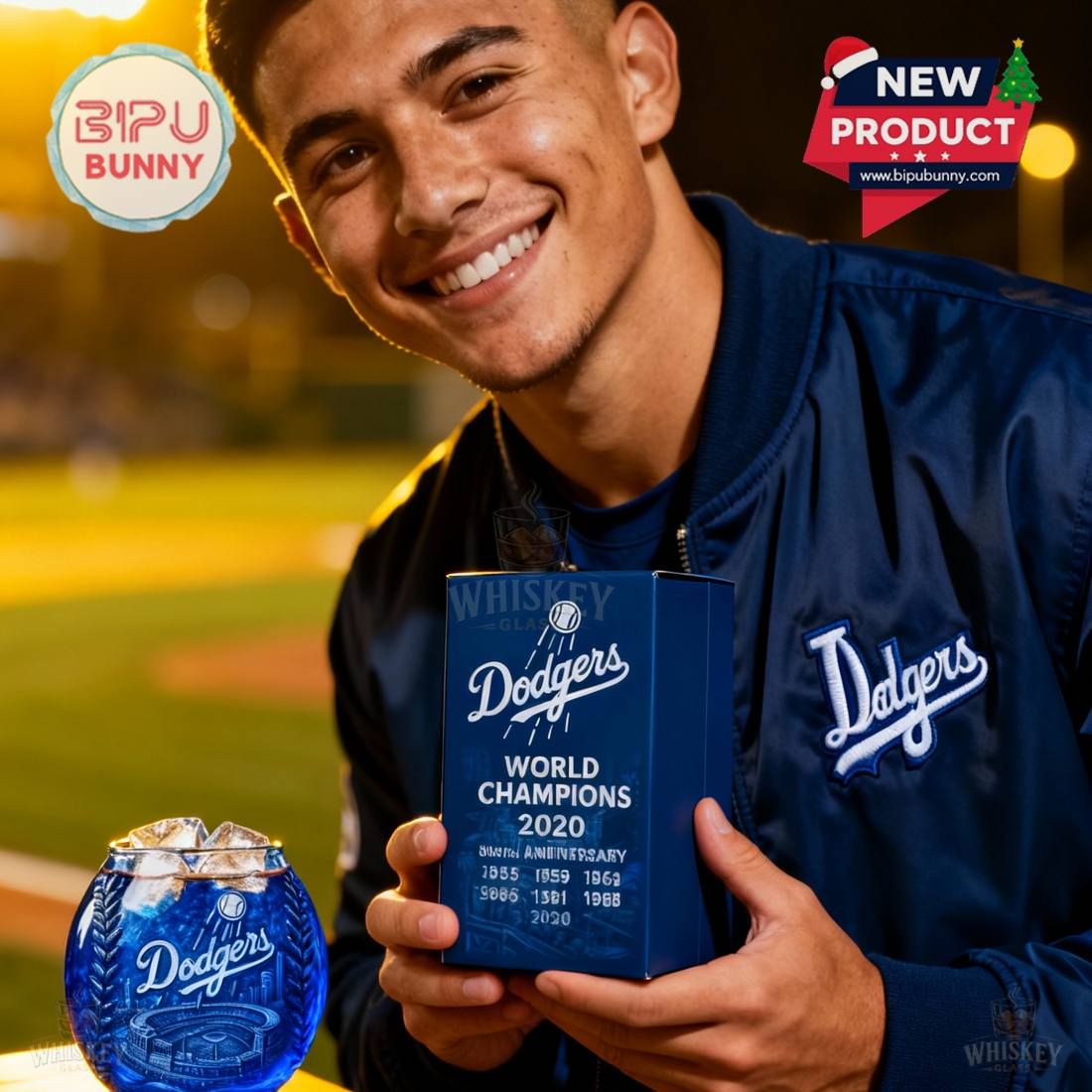 Los Angeles Dodgers World Champions Whiskey Glass Los Angeles Dodgers World Champions Whiskey Glass