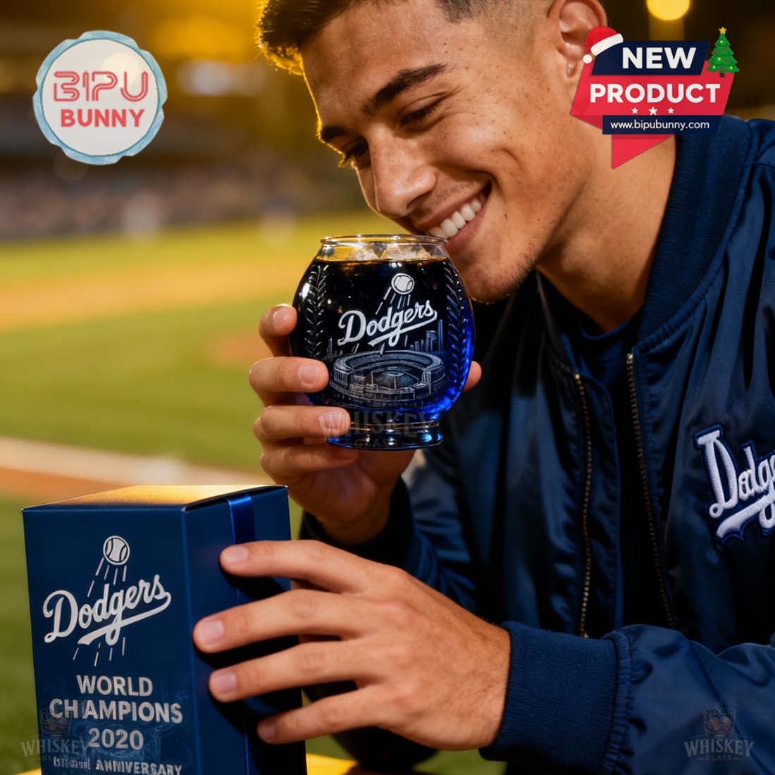 Los Angeles Dodgers World Champions Whiskey Glass Los Angeles Dodgers World Champions Whiskey Glass