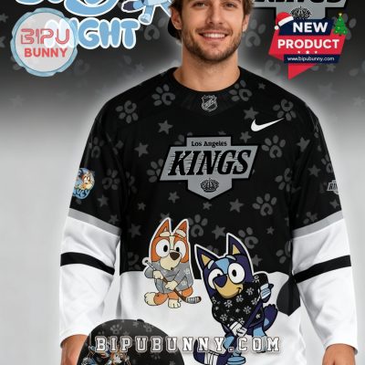 Los Angeles Kings NHL Bluey Night Limited Hockey Jersey