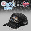 Limited edition Los Angeles Kings Bluey Night cap with cartoon Bluey graphics and Kings team logo!
