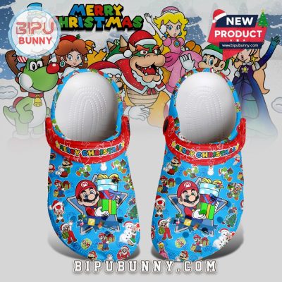 Mario x Christmas Crocs Crocband Clogs Shoes