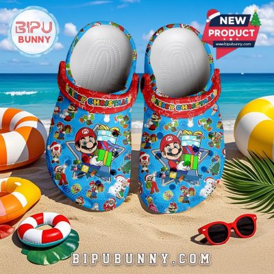 Mario x Christmas Crocs Crocband Clogs Shoes