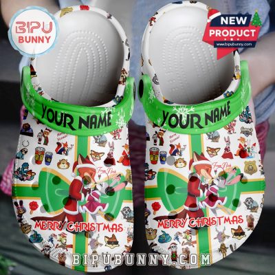 Merry Christmas Zootopia Crocs Crocband Clogs Shoes