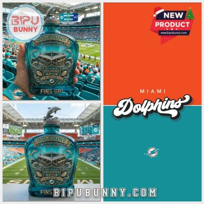Miami Dolphins 60th Anniversary Whiskey Decanter